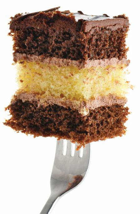 cake on fork